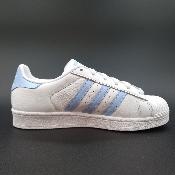 Adidas superstar blanche et bleu ciel taille 37 1/3